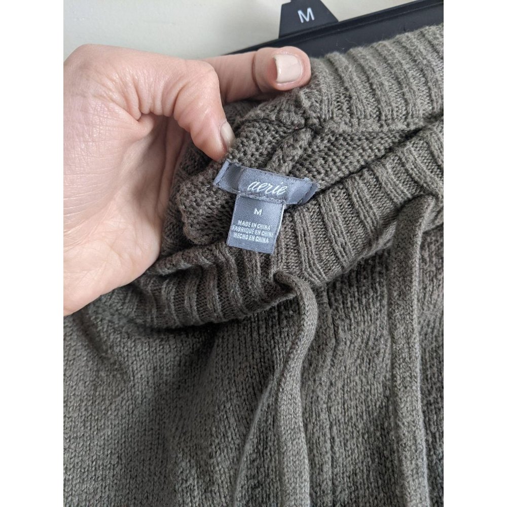 Aerie Jogger Cable knit lounge Pant M - Picture 8 of 8